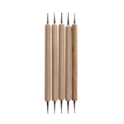 Set Bolillos Doble Punta X 5 Unidades