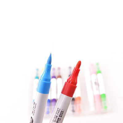 Marcador Acrilico Doble Punta X 12 Colores