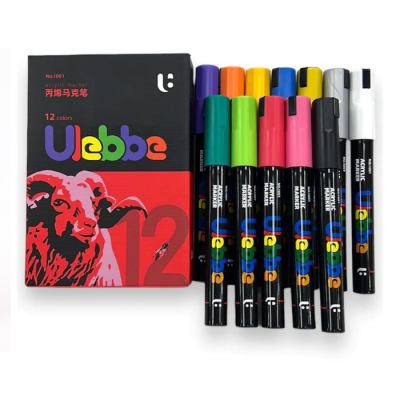 Marcadores Acrilicos X 12 Colores