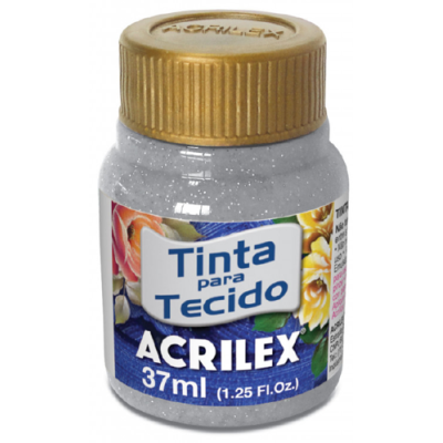 Pintura Para Tela Glitter Plata Y Oro X 37 Ml