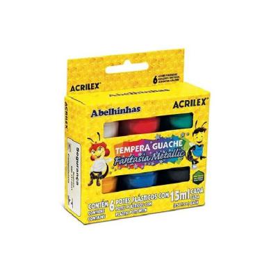 Tempera Gauche Metal 15 ml X 6 Colores