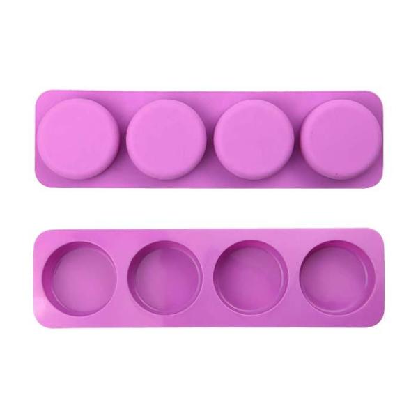 Molde Para Jabón Circular X 4 Unidades