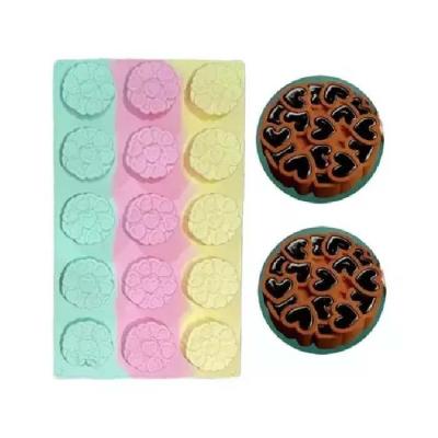 Molde De Reposteria Tricolor Multi Corazones X 15 Cavidades