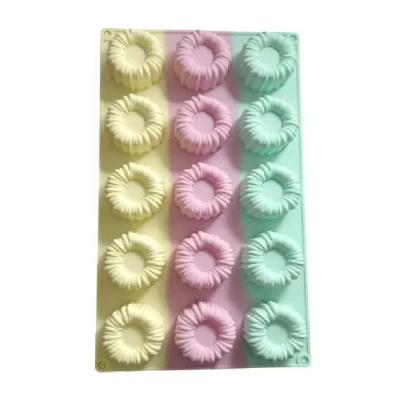 Molde De Reposteria Tricolor Flor X 15 Cavidades