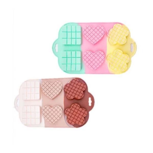 Molde De Reposteria Tricolor X 6 Cavidades