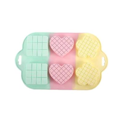 Molde De Reposteria Tricolor X 6 Cavidades