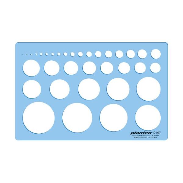 Plantilla Inyectada Circulos/Radios Polares