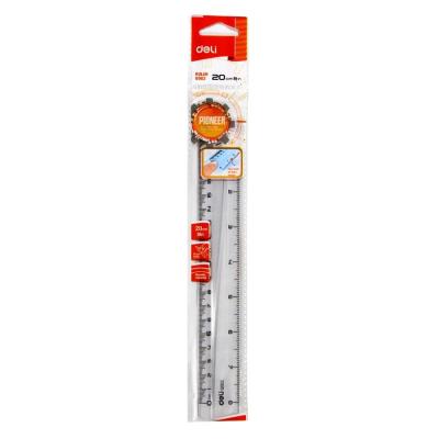 Regla Plastica Transparente 20 Cm