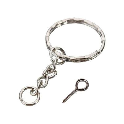 Llavero Simple Argolla Ondas Mediana 023C3