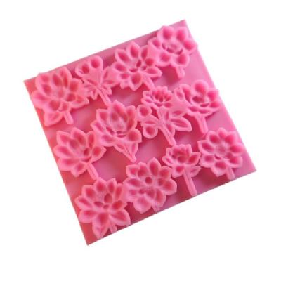 Molde De Silicona Flores Patrón 028K12