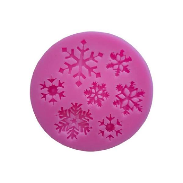 Molde De Silicona Copos De Nieve 028S12
