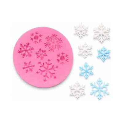 Molde De Silicona Copos De Nieve 028S12