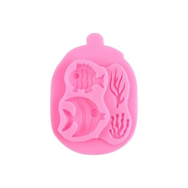 Molde De Silicona Peces X 2 028X12