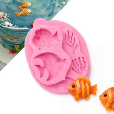 Molde De Silicona Peces X 2 028X12