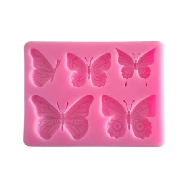 Molde De Silicona Mariposas X 5 029C12