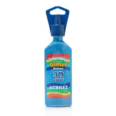 Pintura dimensional glitter 35 ml. Acrilex