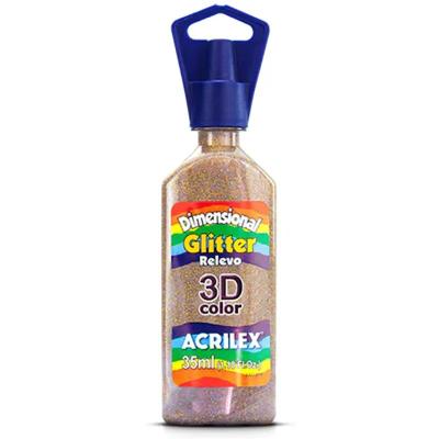 Pintura dimensional glitter 35 ml. Acrilex
