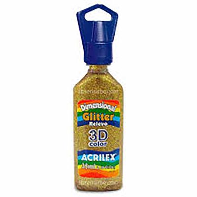 Pintura dimensional glitter 35 ml. Acrilex