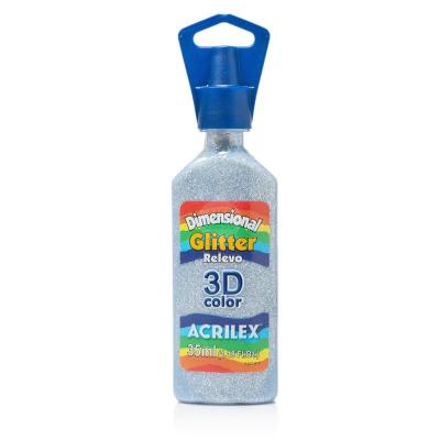 Pintura dimensional glitter 35 ml. Acrilex