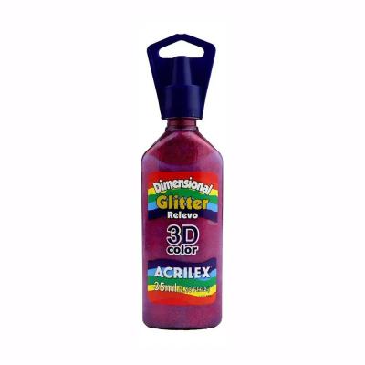 Pintura dimensional glitter 35 ml. Acrilex