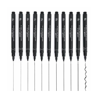 Estilógrafo Uni Pin 200 Estuche X 12 Surtidos - Imagen 2