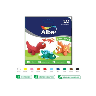 Plastilina Alba Magic X 10 Unidades - Imagen 2