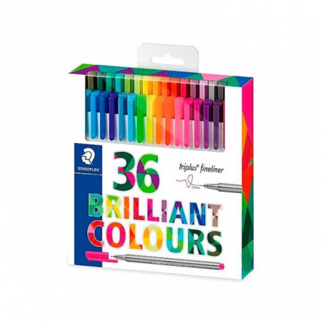 Microfibra Fineliner Triplus 334 ( 0,3 mm ) X 36 Colores