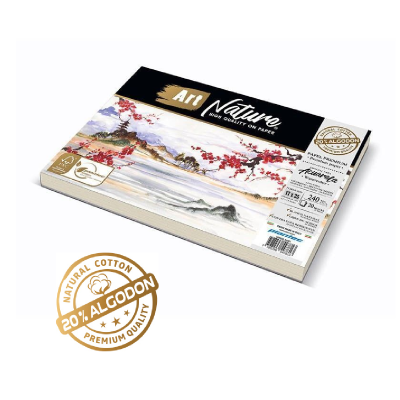 Block Art Nature 20% Algodón 20 Hjs 240 Grs 17 X 25 Cm - Imagen 2