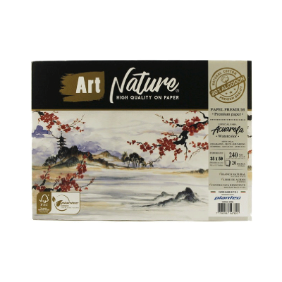 Block Art Nature 20% Algodón 20 Hjs 240 Grs 35 X 50 Cm