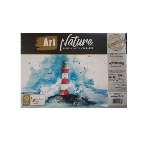 Block Art Nature 35% Algodón 20 Hjs 300 Grs 35 X 50 Cm