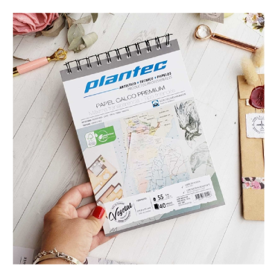 Block Anillado Papel Vegetal 40 Hjs 55 Grs A5 - Imagen 2