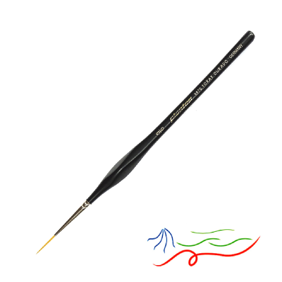 Pincel Liner Toray Dorado Mango Ergonométrico Serie 8970 N° 00000