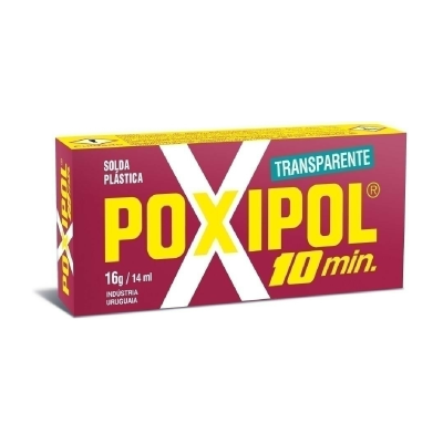 Soldadura Plástica Poxipol 10 Min Transparente X 16 Grs / 14 Ml