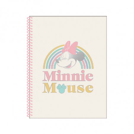 Cuaderno Universitario Cuadriculado Minnie 80 Hjs 70 Grs A4