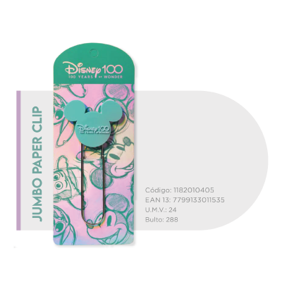 Jumbo Paper Clip Disney 100 Años - Imagen 2