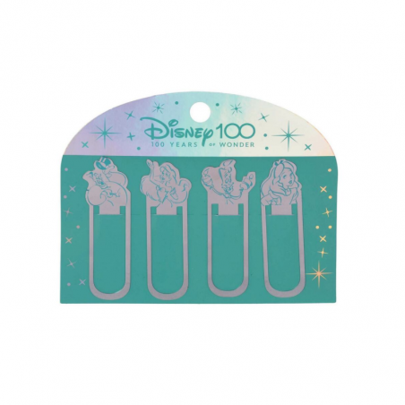 Metallic Bookmarks Disney 100 Años X 4 Unidades