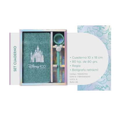  Bolígrafo Y Regla Disney 100 Años