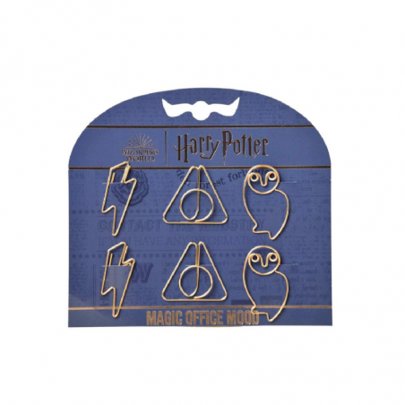 Paper Clips Con Forma Harry Potter X 6 Unidades
