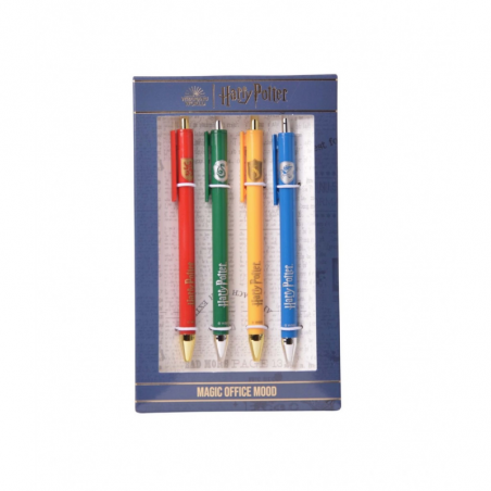 Set Bolígrafos Harry Potter X 4 Unidades