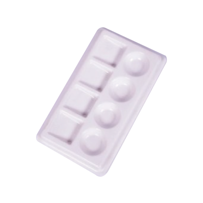 Paleta Mezcladora Plástica Rectangular 8 Cavidades 16 X 9 X 1