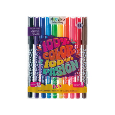 Marcador 100% Color 100% Pasión  X 10 Colores
