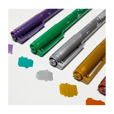 Marcador Metallic Boss X 5 Colores - Imagen 2