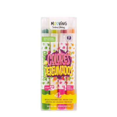 Resaltadores Colores Perfumados X 4 Colores