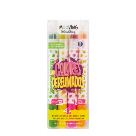 Resaltadores Colores Perfumados X 4 Colores