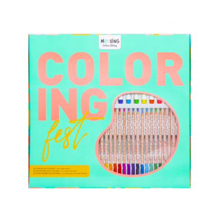 Set Coloring Fest X 50 Colores