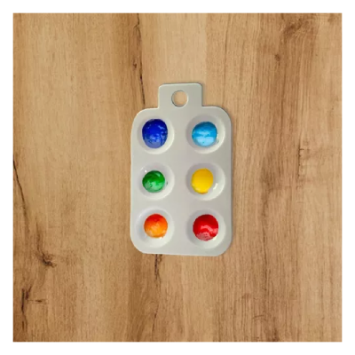 Paleta Mezcladora Rectangular 6 Cavidades - Imagen 3