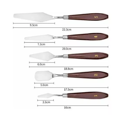 Set Espátulas Metálicas X 5 Unidades - Imagen 3