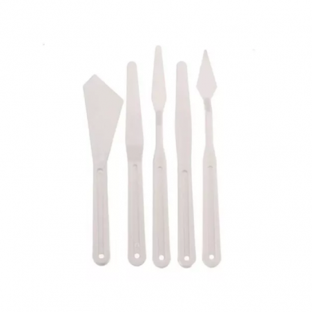 Set Espátulas Plásticas X 5 Unidades