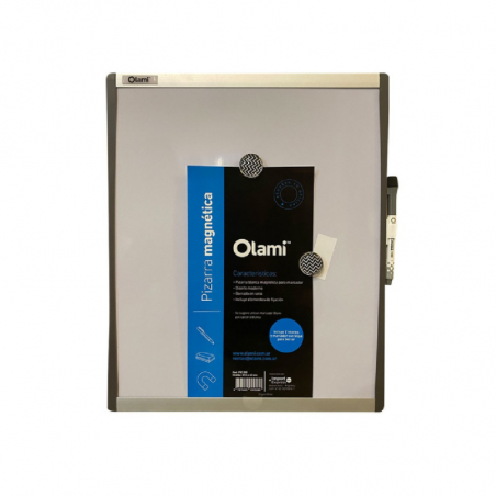 Pizarra Blanca Metálica De Aluminio 35.5 X 43 Cm