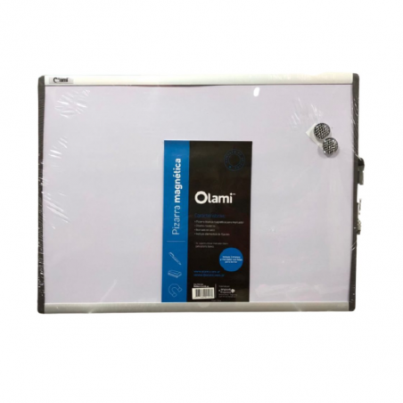 Pizarra Blanca Metálica De Aluminio 43 X 58 Cm